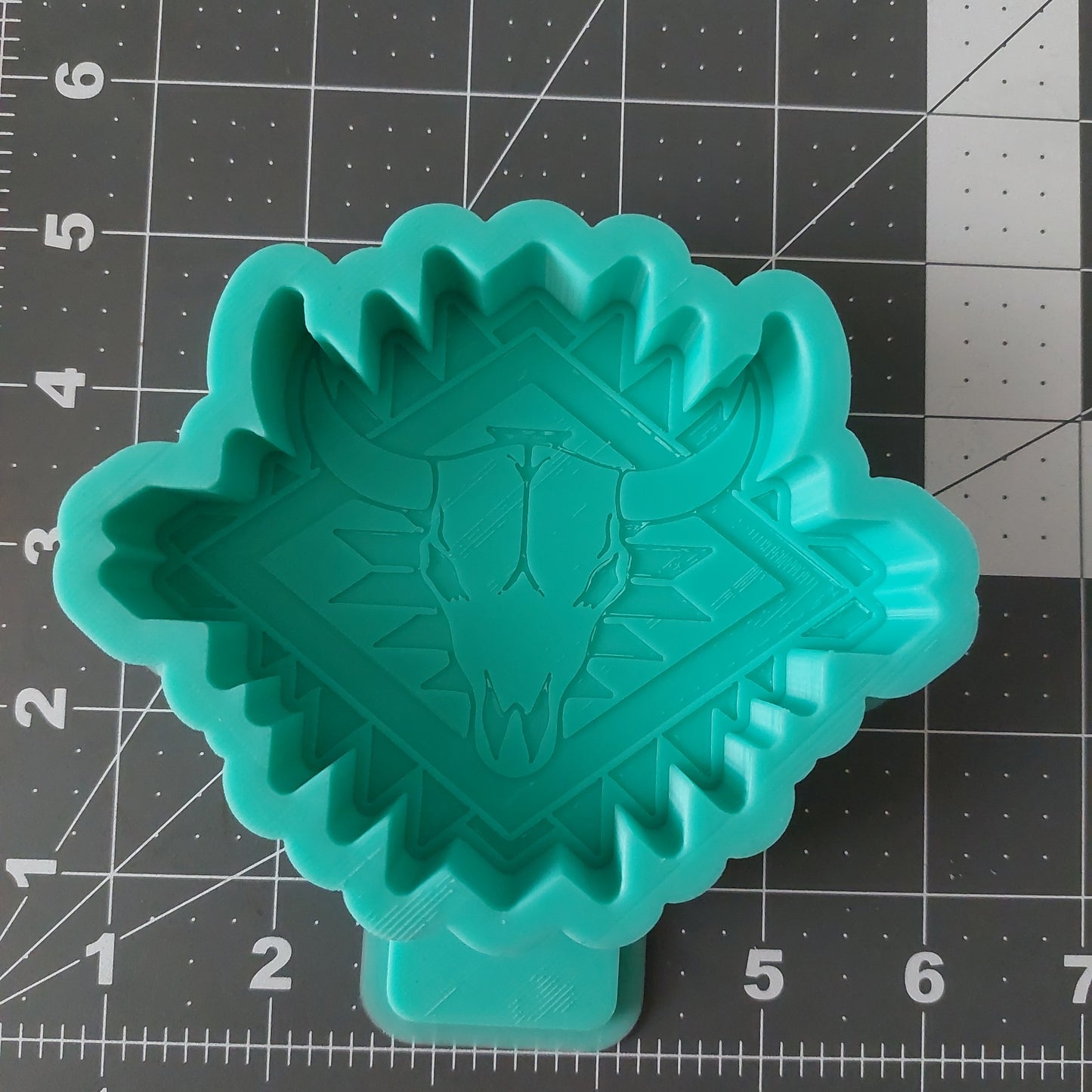 Aztec Bull Skull Mold (B3)