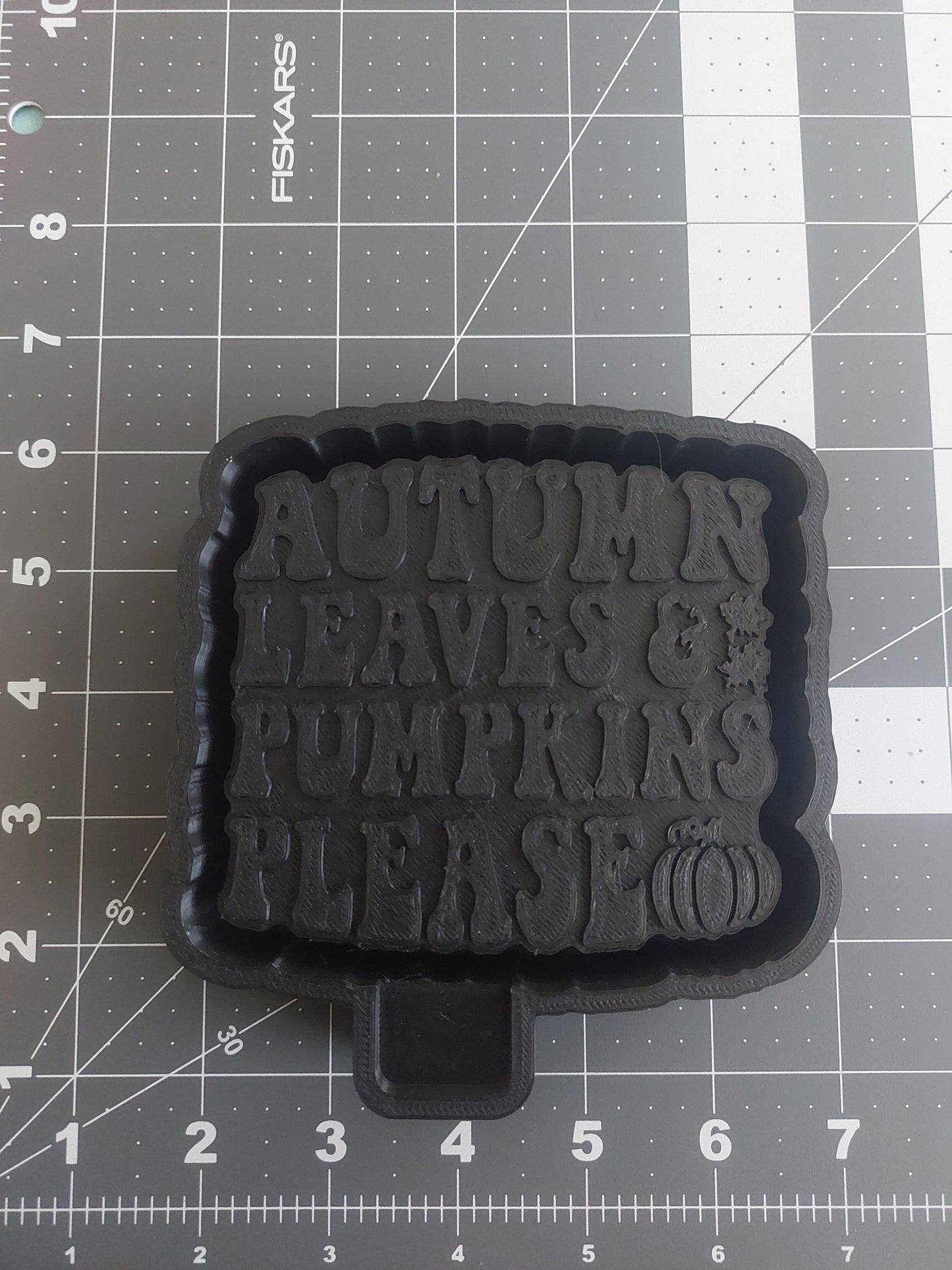 Autumn Leaves and Pumpkins Please Silicone Mold