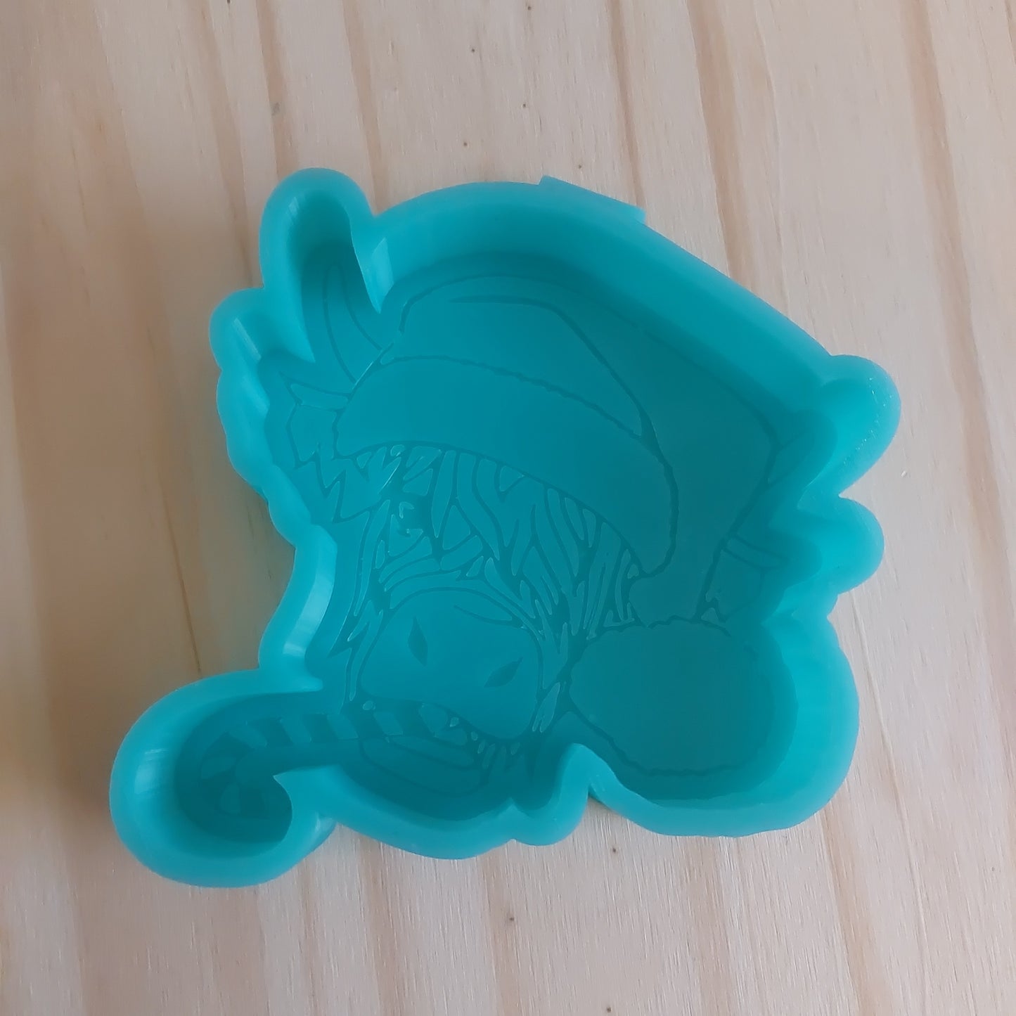 Candy Cane Highland Santa Cow Mold ( B3)