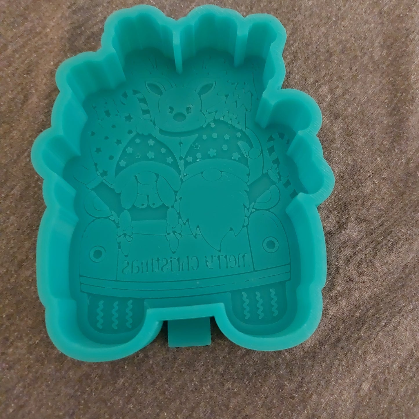 Merry Christmas Truck Gnome Friends Mold (B5)