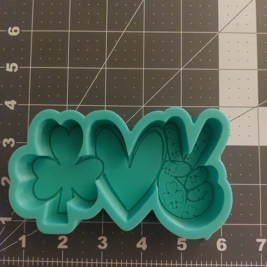 Peace Love Shamrock Mold (B8)