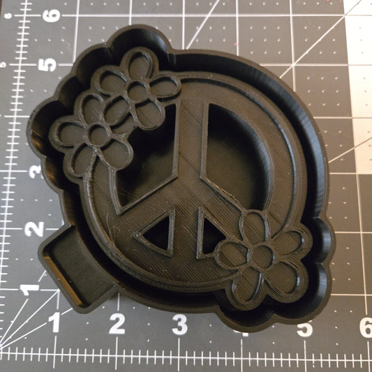 Floral Peace Sign Mold (B)